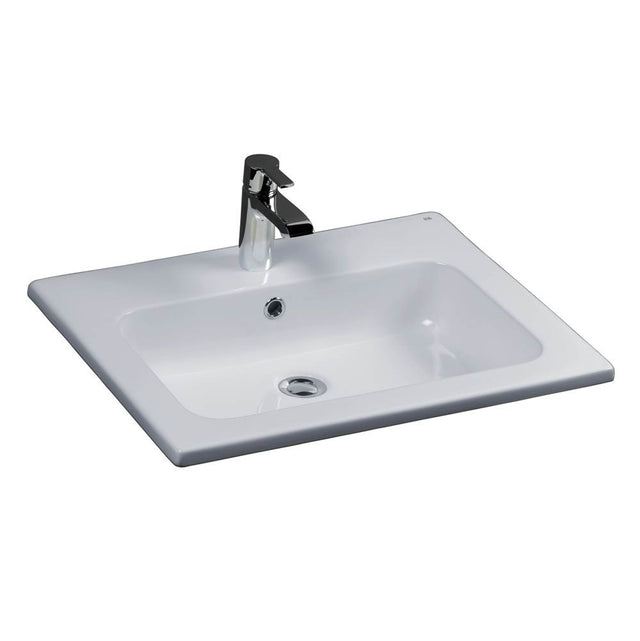Barclay - Cilla 24'' Drop-In Basin 1 Hole, White - White