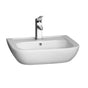 Barclay - Caroline 450 Wall-Hung Basin, White-1 hole - White