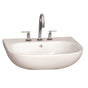Barclay - Caroline 550 Wall-Hung Basin, White-8'' Widespread - White