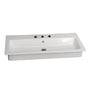 Barclay - Harmony 47'' Drop-in wash basin 8'' Widespread, White - White