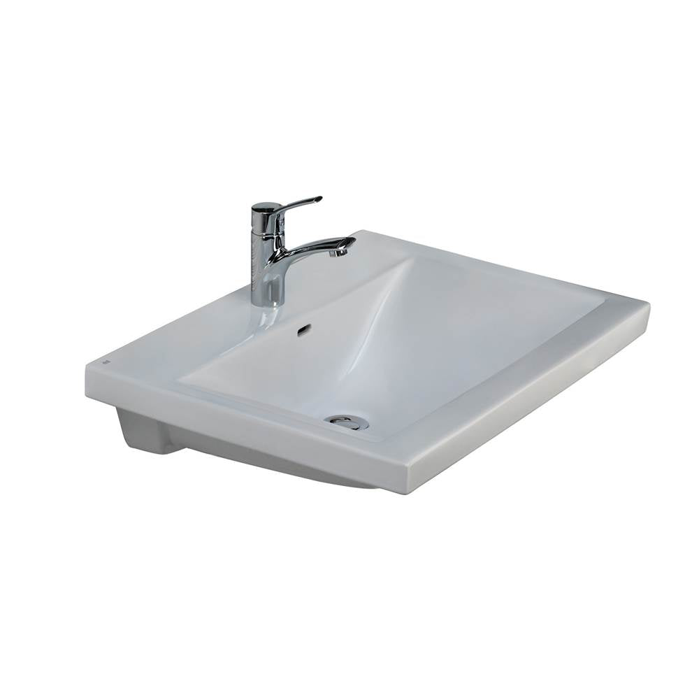 Barclay - Mistral 510 Wall-Hung Basin 1-Hole, White - White