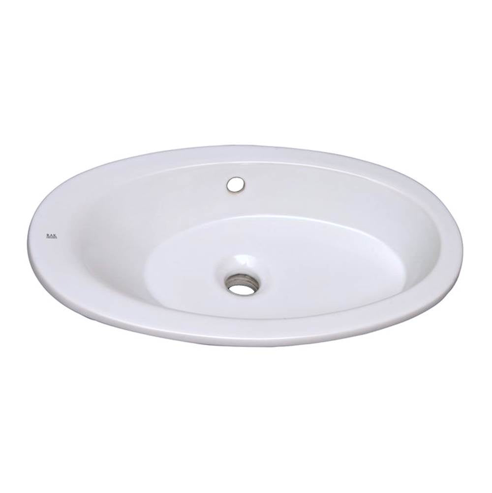 Barclay - Infinity Drop-In Basin, 22''  White - White