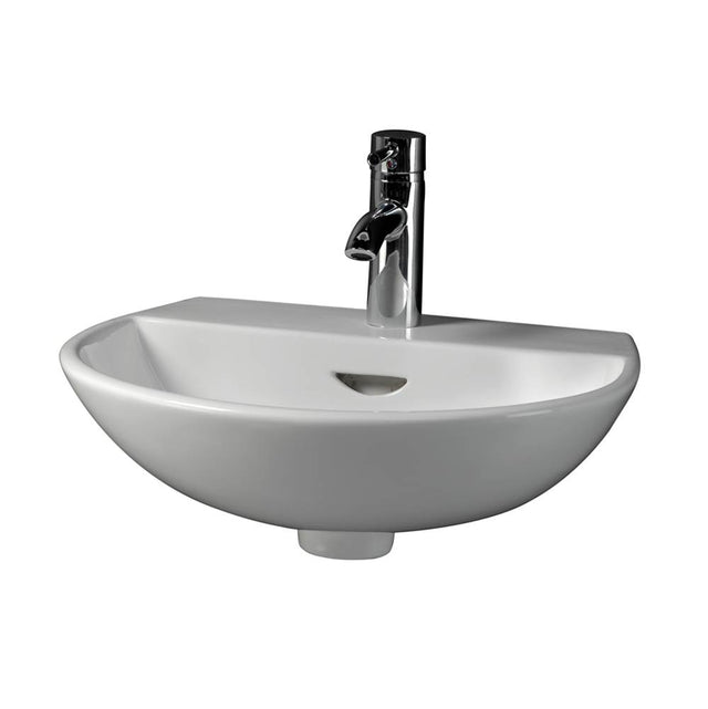 Barclay - Reserva 550 Wall-Hung Basin 1-Hole, White - White