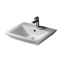 Barclay - Opulence Above Counter Basin 23'', 1-Hole, White, Rect. Bowl - White
