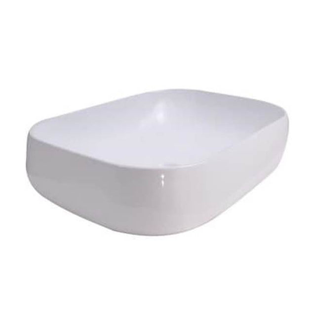 Barclay - Celino 450 Rectangular Above Counter Basin, White - White