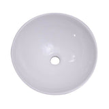 Adelle 16'' Round Above Counter Basin, White