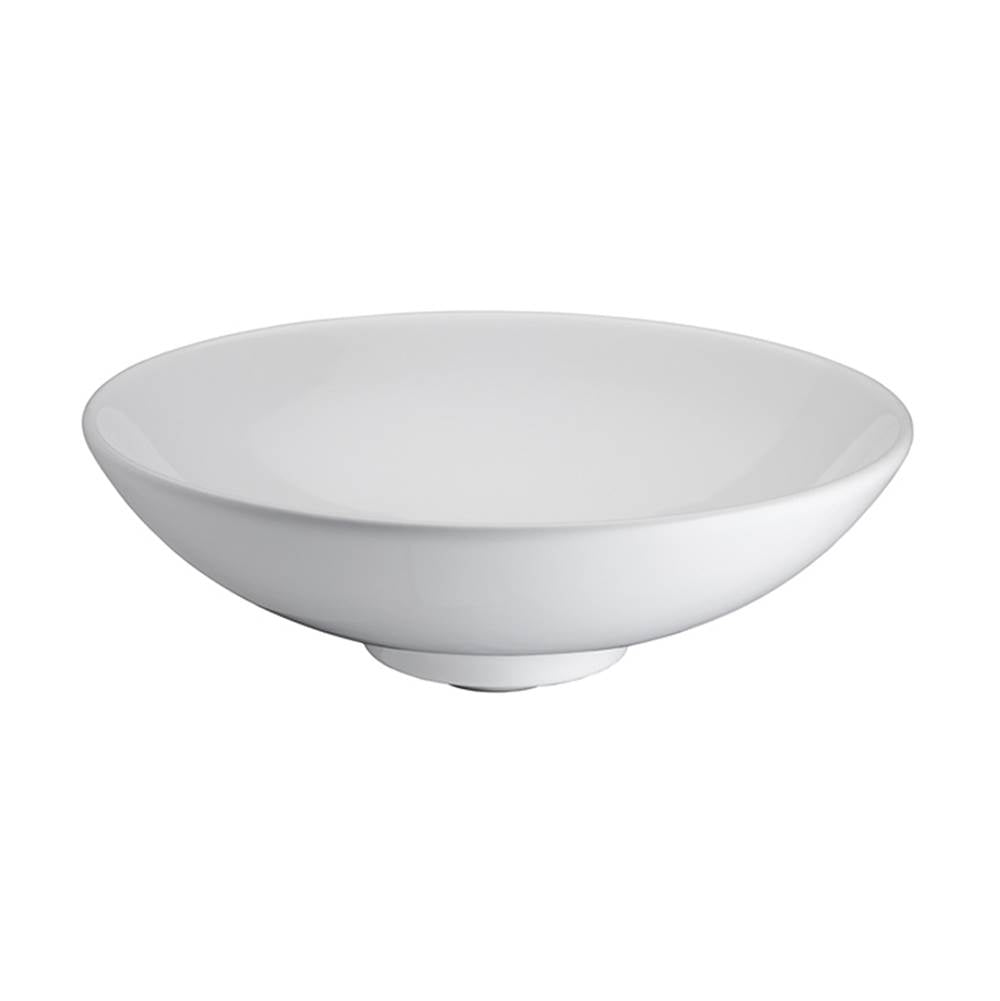 Barclay - Large Diana Above Counter  Basin, White - White