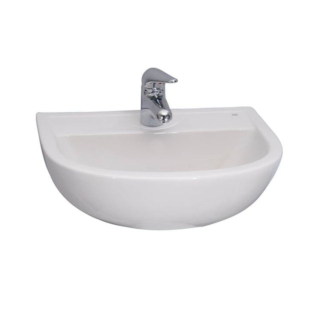 Barclay - Compact 500 Wall-Hung Basin 8'' ws, White - White
