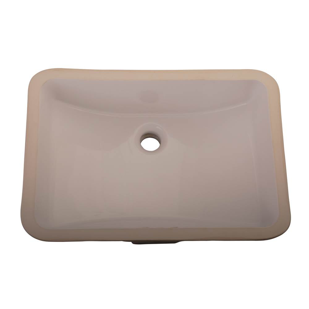 Barclay - Cleo Undercounter Basin,  18'' x 12'' ID, Bisque - Bisque