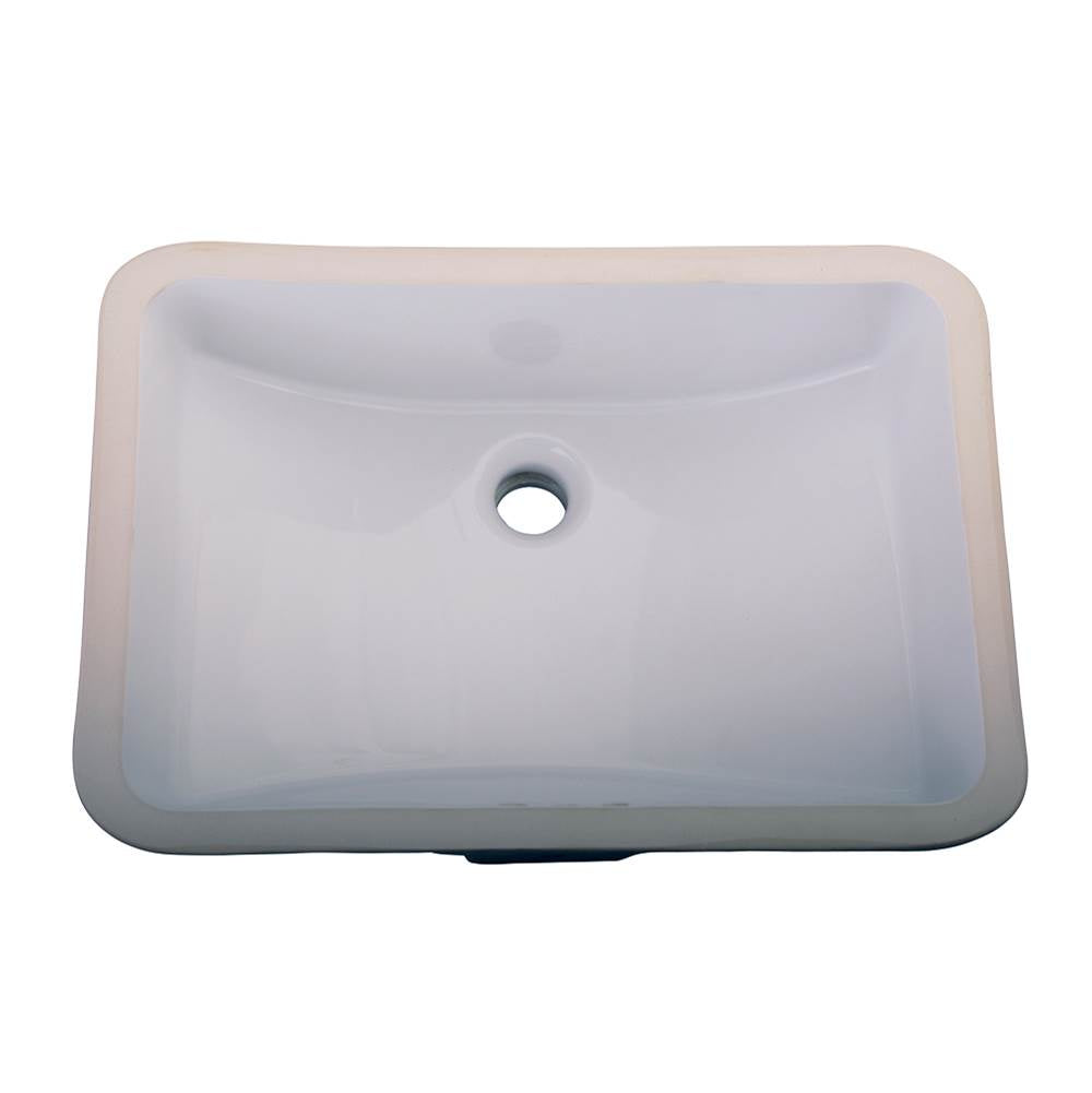 Barclay - Cleo Undercounter Basin, Dbl Glazed, 18''x12''ID, White - White
