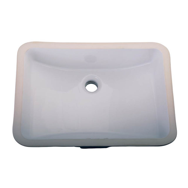 Barclay - Cleo Undercounter Basin, Dbl Glazed, 18''x12''ID, White - White