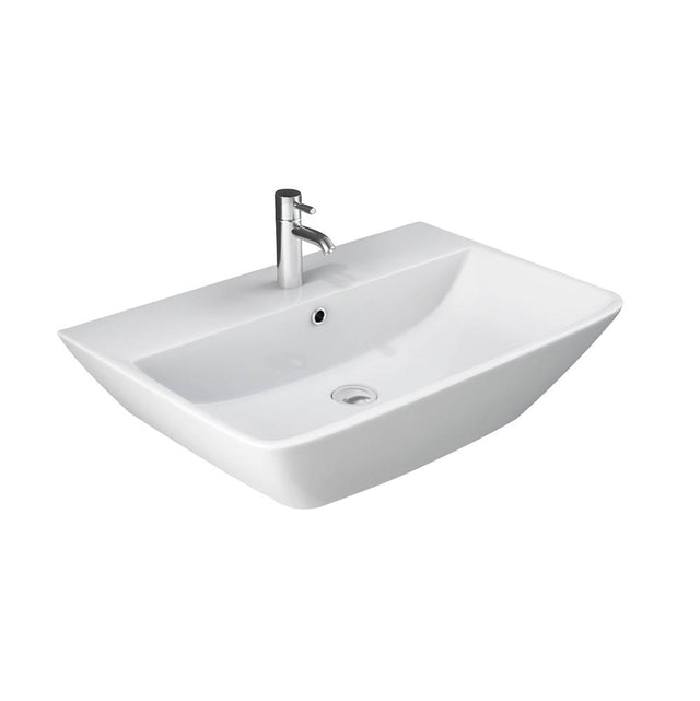 Barclay - Summit 600 Wall Hung Basin 8'' Widespread, White - White