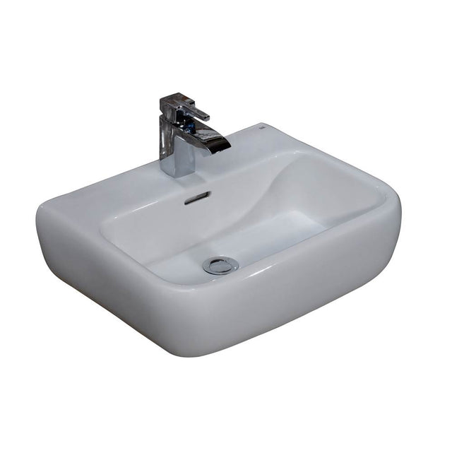 Barclay - Metropolita 420 Wall-Hung Basin, 1-Hole, White - White