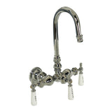 Barclay - Leg Tub Diverter w/Porcelain  Lever Hdles, Acry Tub, Chrome - Polished Chrome