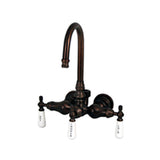 Barclay - Leg Tub Diverter w/ Porcelain  Acry Tub, Lvr Hdls, ORB - Oil Rubbed Bronze