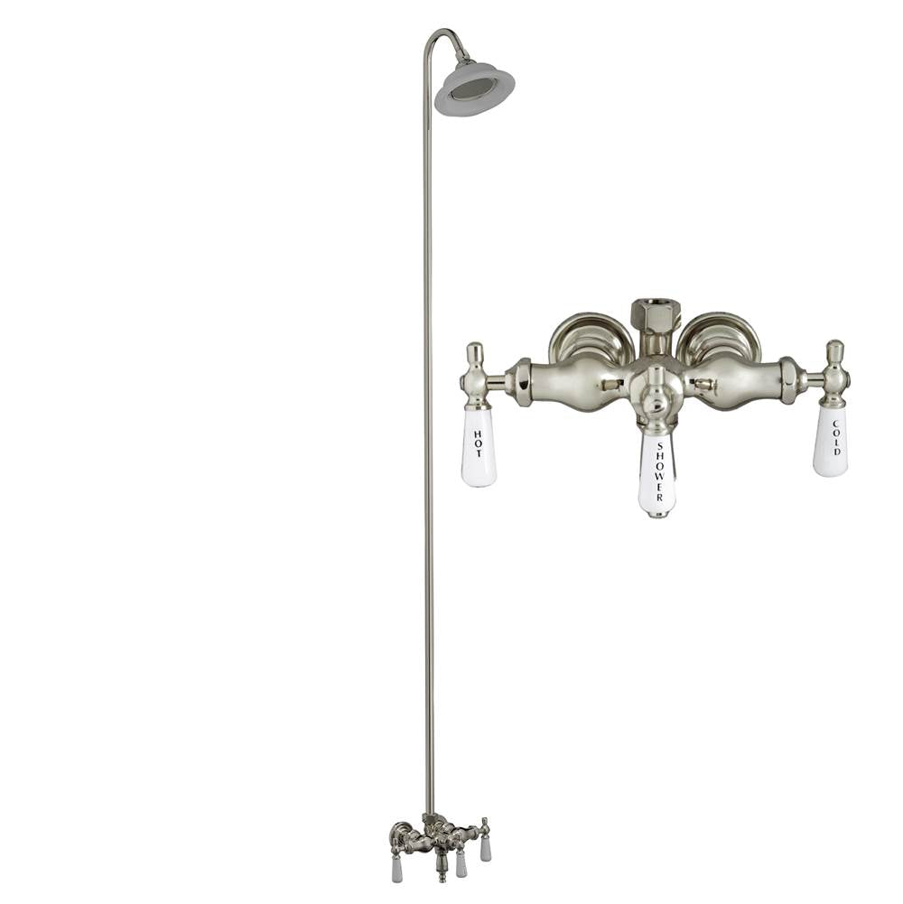 Barclay - Diverter Faucet, Sunflower  Showerhead,  Polished Nickel - Polished Nickel