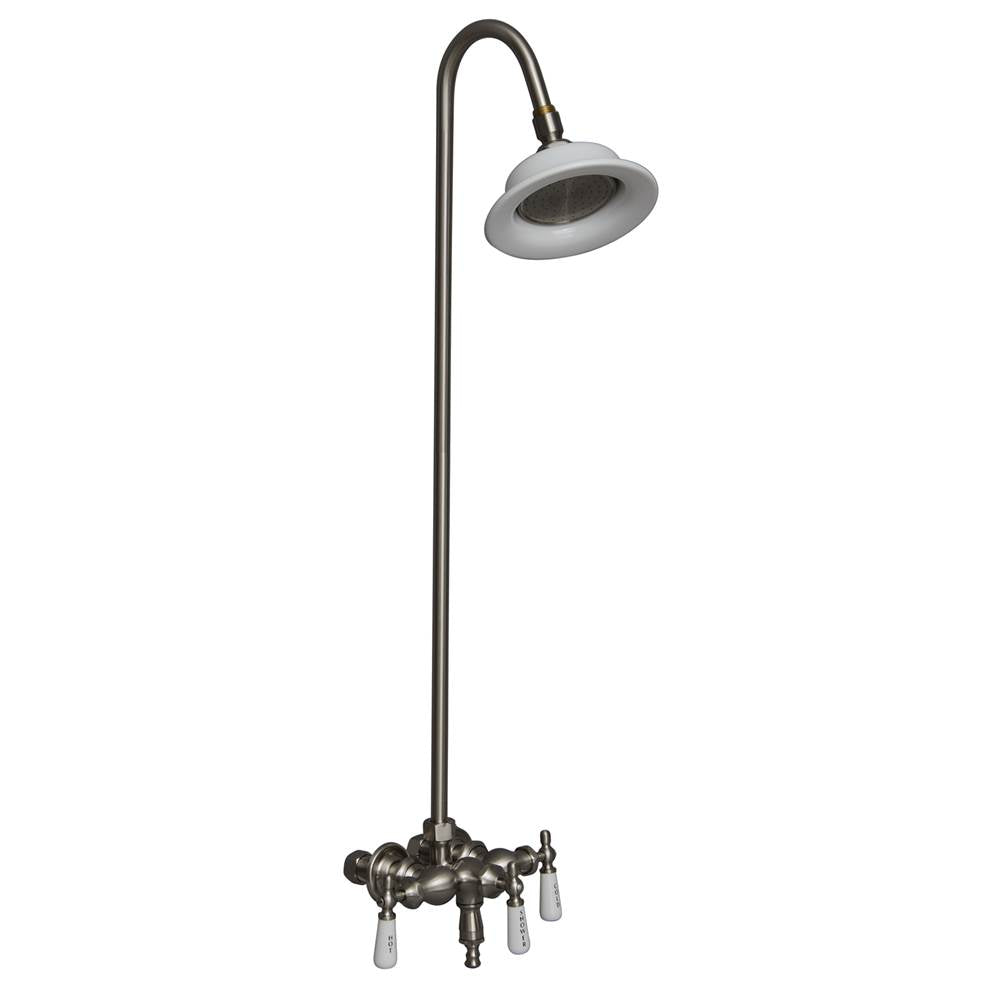 Barclay - Diverter Faucet, Sunflower  Showerhead,  Brushed Nickel - Satin Nickel
