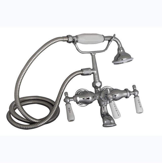 Barclay - Elephant Spout, Hand Held  Shower, Polished Chrome - Polished Chrome