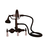 Barclay - Hand Shower Faucet w/Code Spt,  Porc Hdles, Oil Rubbed Bronze - Oil Rubbed Bronze