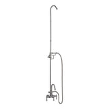 Barclay - Converto Shwr w/Handheld Shwr,  Riser, CI Tub, Polish Chrome - Polished Chrome