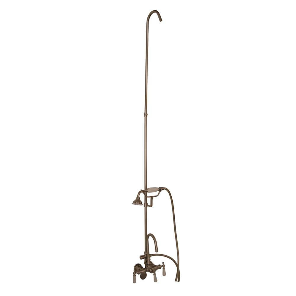 Barclay - Converto Shower w/Handheld Shr , Riser, Acry Tub, Brush Nick - Satin Nickel