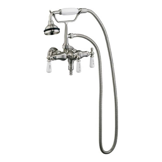 Barclay - Hand Held Shower, Old Style  Spigot, Brushed Nickel - Satin Nickel