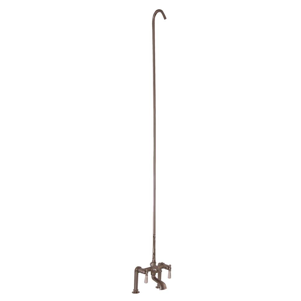 Barclay - Elephant Spout, 6'' Mounts,  Riser, Lvr Hdle, Brush Nickel - Brushed Nickel