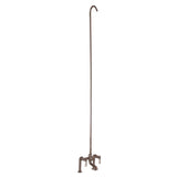 Barclay - Elephant Spout, 6'' Mounts,  Riser, Lvr Hdle, Brush Nickel - Brushed Nickel