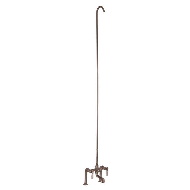 Barclay - Elephant Spout, 6'' Mounts,  Riser, Lvr Hdle, Brush Nickel - Brushed Nickel