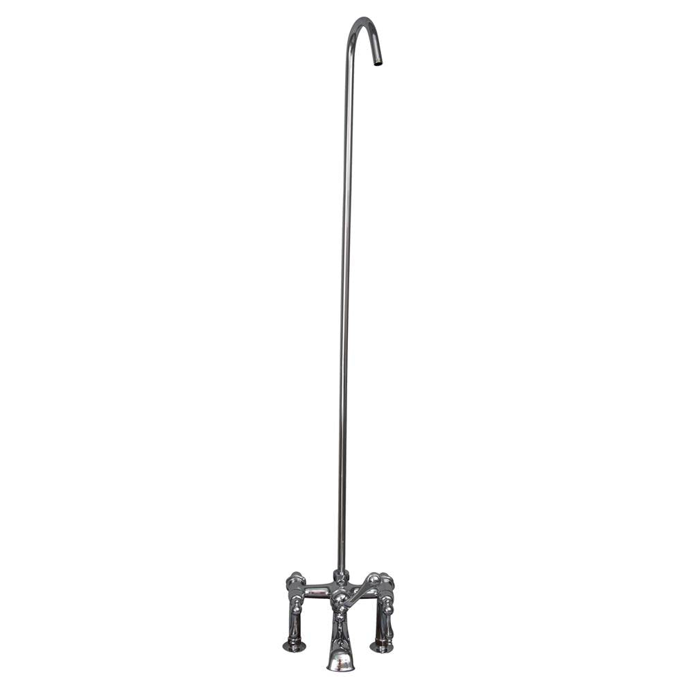 Barclay - Elephant Spout, 6'' Mounts, 62''  Riser, Metal Lvr Hdle, PN - Polished Nickel