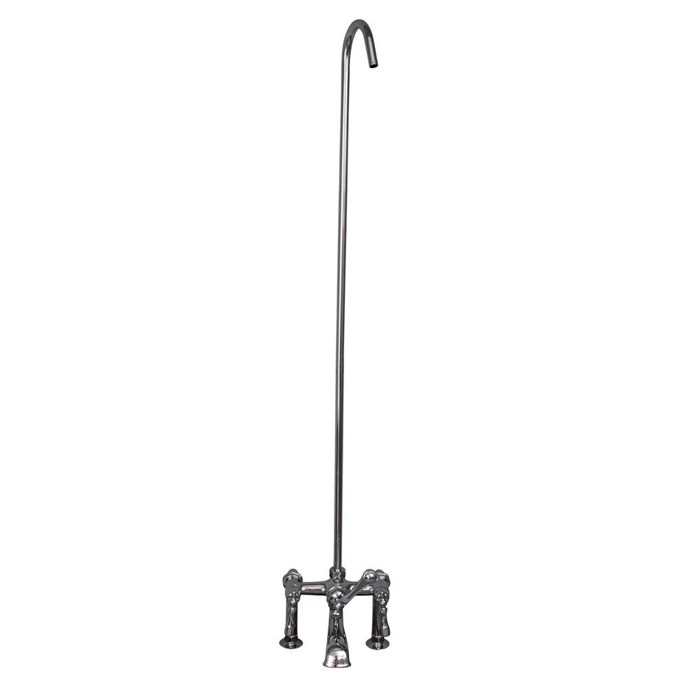 Barclay - Elephant Spout, 6'' Mounts, 62''  Riser, Metal Lvr Hdle, PN - Polished Nickel