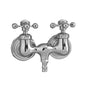 Barclay - Tub Filler, Metal Cross  Handles, Polished Chrome - Polished Chrome
