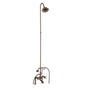 Barclay - Elephant Spout, Riser, Shower head, Crs Hdle, Brushed Nickel - Brushed Nickel