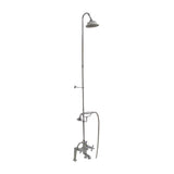 Barclay - Elephant Spout, Riser, Shower head, Crs Hdle, Chrome - Polished Chrome