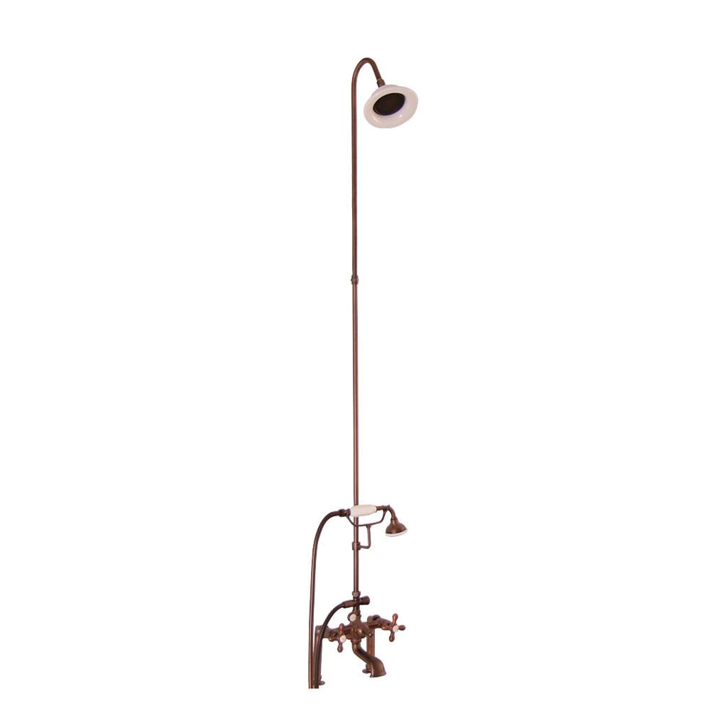 Barclay - Elephant Spout, Riser, Shower head, Crs Hdl, Oil Rubd Bronze - Oil Rubbed Bronze