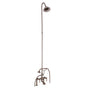 Barclay - Elephant Spout, Riser, Shower head, Lvr Hdle, Brushed Nickel - Brushed Nickel