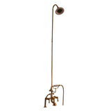 Barclay - Elephant Spout, Riser, Shower head, Lvr Hdle, Polished Brass - Polished Brass