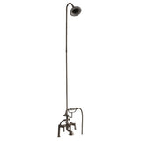 Barclay - Elephant Spout, Riser, Shower head, Lvr Hdle, Polshed Nickel - Polished Nickel