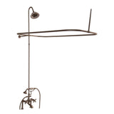 Barclay - Elephant Spout, Shower, Riser,  Showerhead, Crs Hdl, Br Nickl - Brushed Nickel