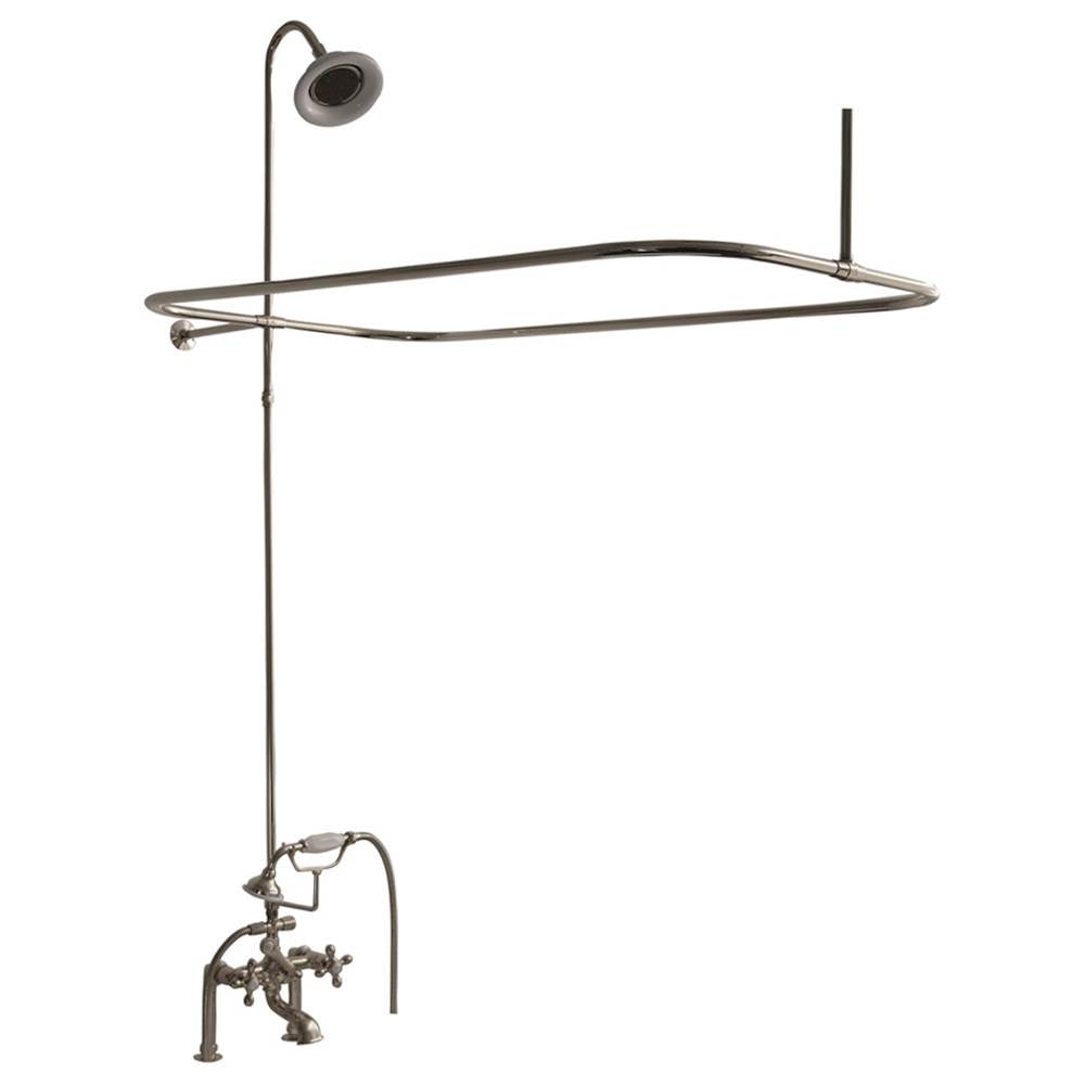 Barclay - Elephant Spout, Shower, Riser,  Showerhead, Crs Hdl, Pol Nicl - Polished Nickel