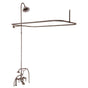 Barclay - Elephant Spout, Shower, Riser,  Showerhead, Lvr Hdl, Br Nickl - Brushed Nickel