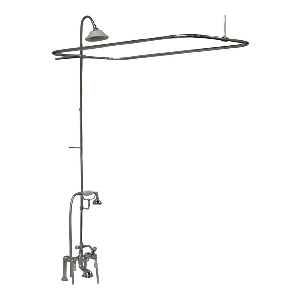 Barclay - Elephant Spout, Shower, Riser,  Showerhead, Lvr Hdle, Chrome - Polished Chrome