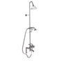 Barclay - Elephant Spout,Riser,Shwr Head Hand Shwr, Metl Cross Hndls,PN - Polished Nickel