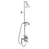 Barclay - Elephant Spout,Riser,ShwrHead Hand Shwr, Metal Lever Hdls,PN - Polished Nickel