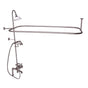 Barclay - Elephant Spout,Shwr Unit,Riser ShwrHead,HandShwr,Cross Hdl,BN - Brushed Nickel
