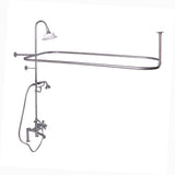 Barclay - Elephant Spout,Shwr Unit,Riser ShwrHead,HandShwr,Cross Hdl,CP - Polished Chrome
