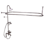 Barclay - Elephant Spout,Shwr Unit,Riser ShwrHead,HandShwr,Cross Hdl,PN - Polished Nickel