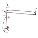 Barclay - Elephant Spout,Shwr Unit,Riser ShwrHead,HandShwr,Lever Hdl,BN - Brushed Nickel
