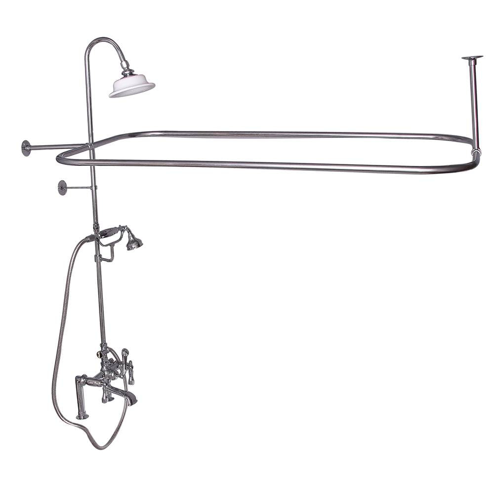 Barclay - Elephant Spout,Shwr Unit,Riser ShwrHead,HandShwr,Lever Hdl,CP - Polished Chrome