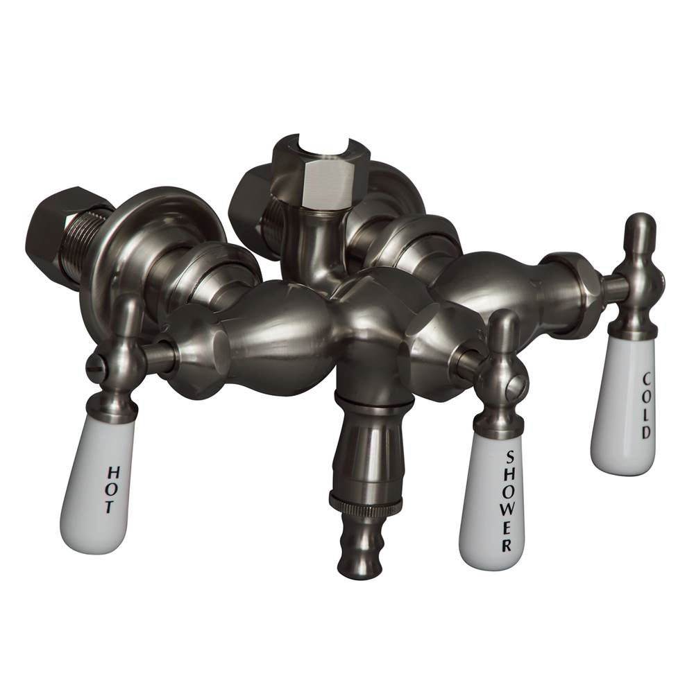 Barclay - Diverter Bathcock No Riser Old Style Acry Tub Satin Nicke - Satin Nickel